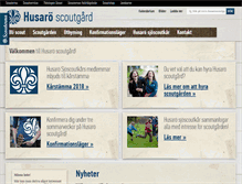 Tablet Screenshot of husaroscoutgard.se
